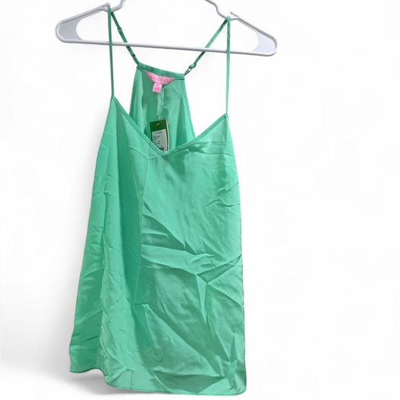 Lilly Pulitzer Silk Green Tank top, XS - Picture 1 of 4